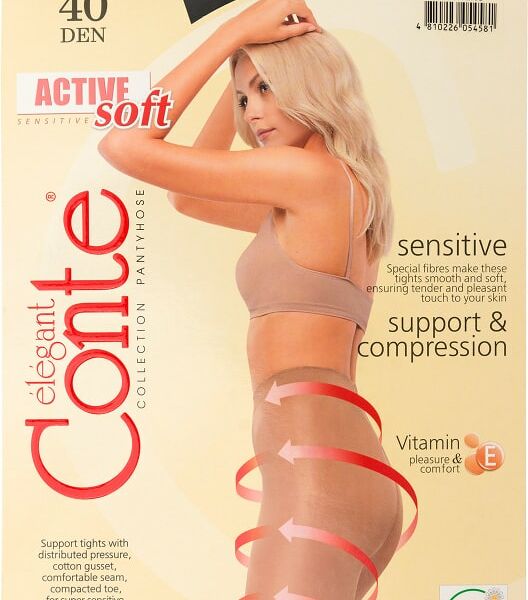 Колготки Conte Elegant Active Soft 40 Nero Черный размер 4