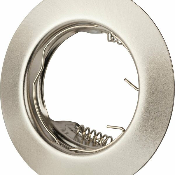 Встраиваемый светильник ЭРА ST3 сатин никель, цоколь GU5.3, круглый