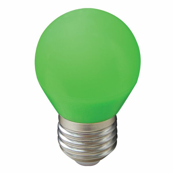 Лампа светодиодная ECOLA LED color, 5 Вт, Е27, 220 В, зеленая, шар
