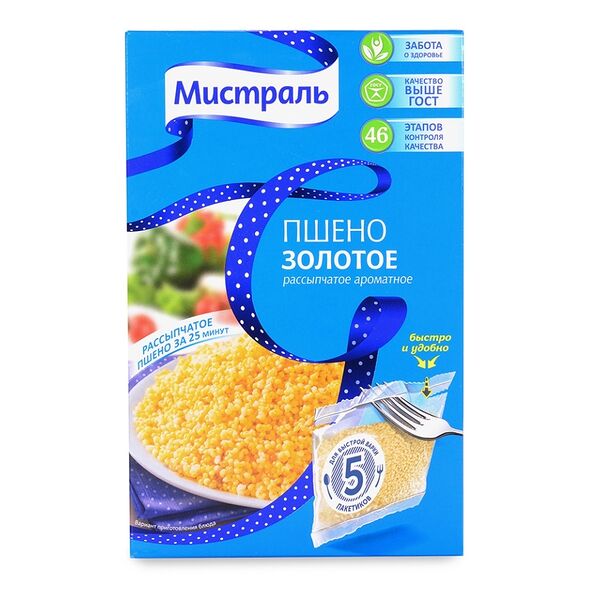 Крупа Мистраль пшено в пакетах для варки 5х80 г