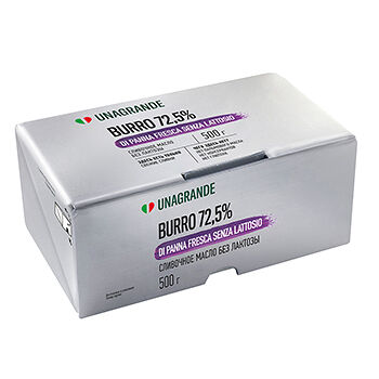 Масло сладко-сливочное без лактозы Крестьянское 72,5%, Unagrande