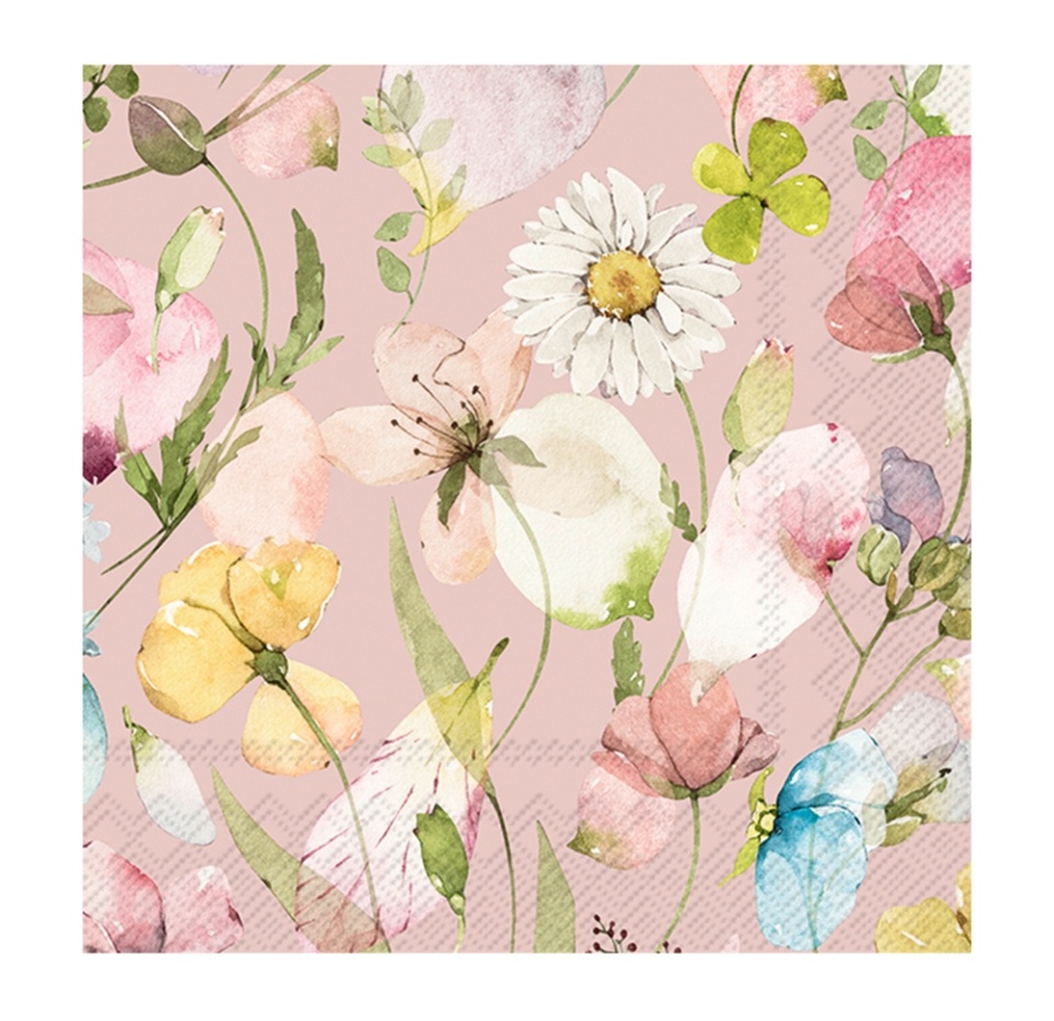 

Салфетки бумажные IHR Sada rose 3 слоя 33 х 33 см 20 шт.