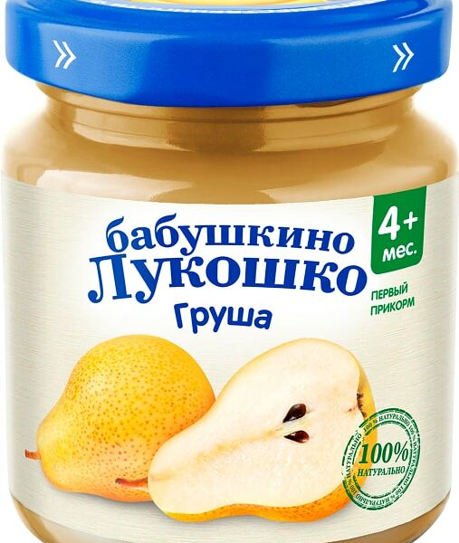 Пюре Бабушкино Лукошко Груша 100г