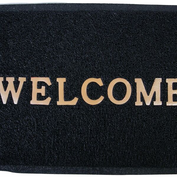 Коврик придверный 60х40 см пористый черный