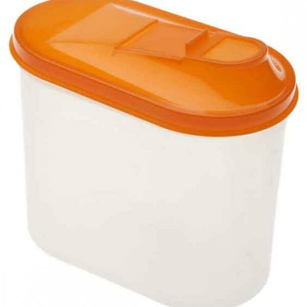 Банка Полимербыт для сыпучих продуктов, цвет в ассортименте, 1.5 л