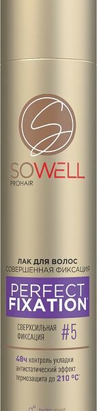 Лак для волос сверхсильной фиксации SoWell Perfect Fixation Совершенная фиксация 300мл