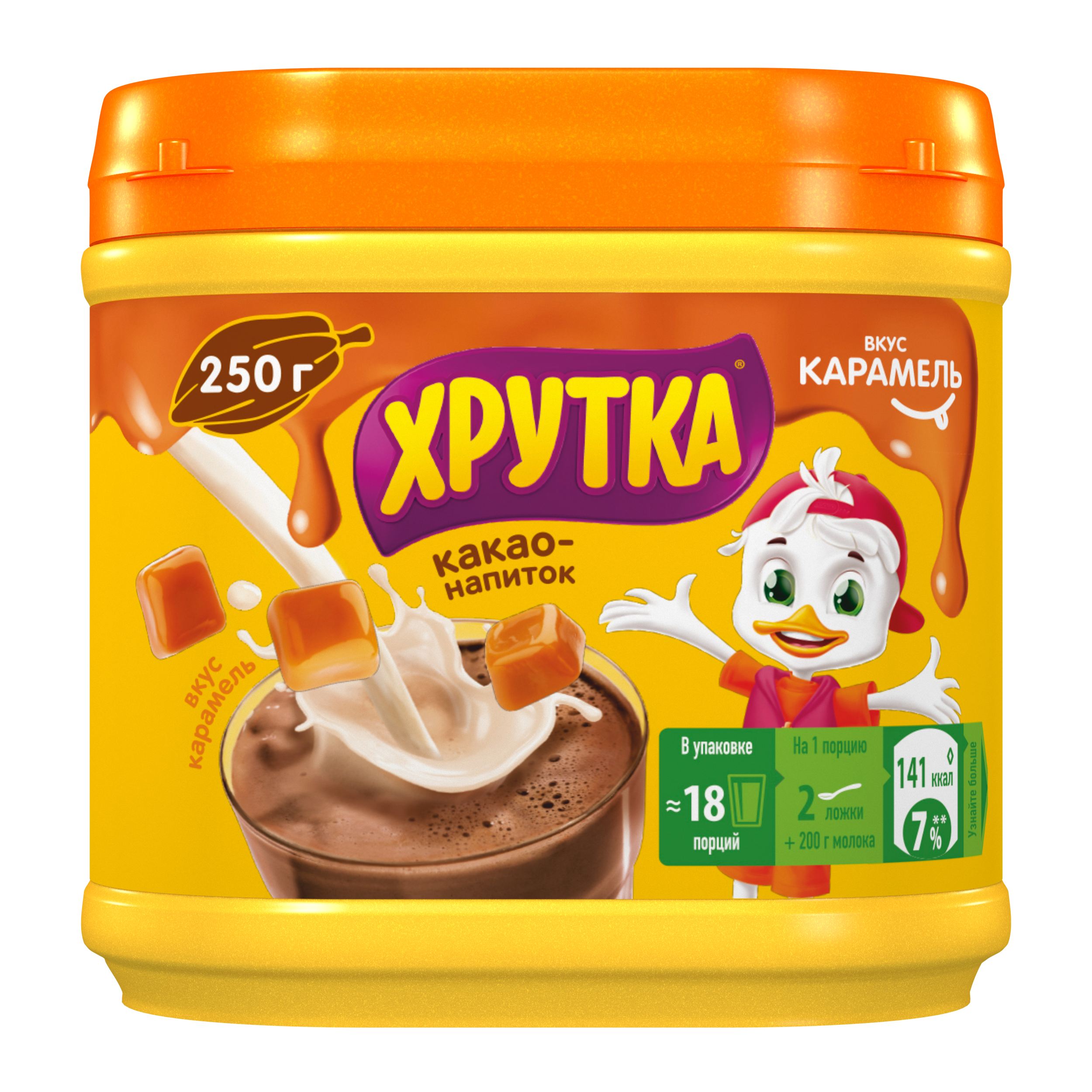 

Какао Хрутка вкус карамель банка 250 г