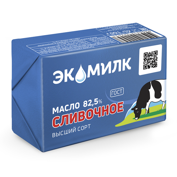Масло сливочное Экомилк 82,5%