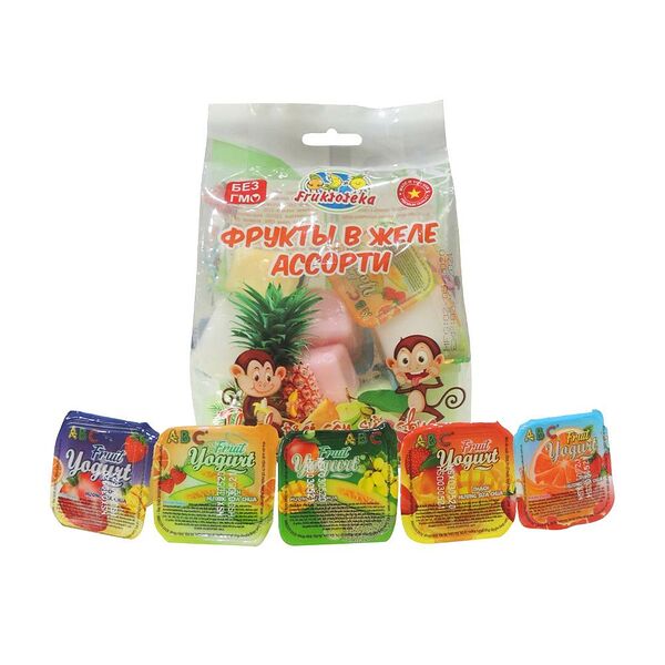 Фрукты в желе, Fruktoteka, ассорти, 360 г