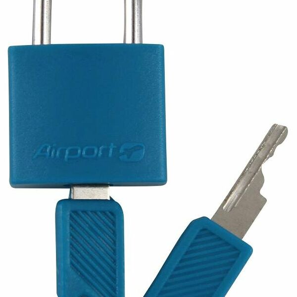 Замок для чемодана Airport с ключом синий