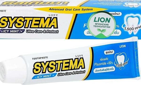 Зубная паста Lion Thailand SSystema для глубокой очистки со вкусом ледяной мяты 90г