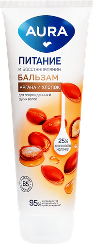 

Бальзам Aura Питание и восстановление для поврежденных и сухих волос 250 мл