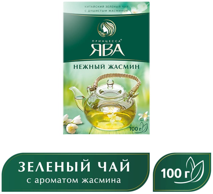

Чай зеленый Принцесса Ява Жасмин листовой 100 г
