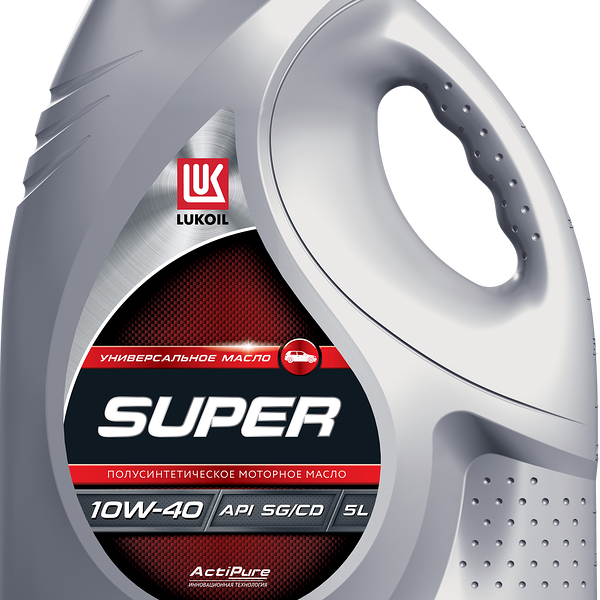 Масло моторное ЛУКОЙЛ Супер, полусинтетическое, 10w-40 Арт. 19193, 5л
