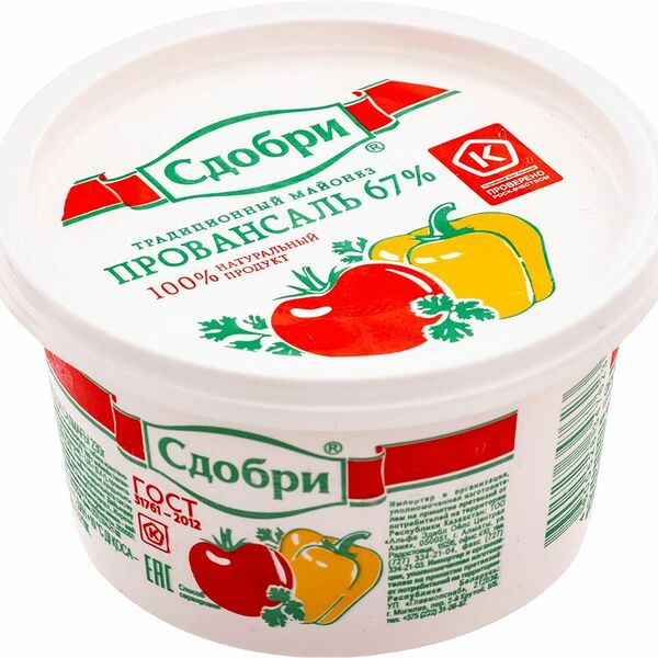Майонез Сдобри провансаль 67%
