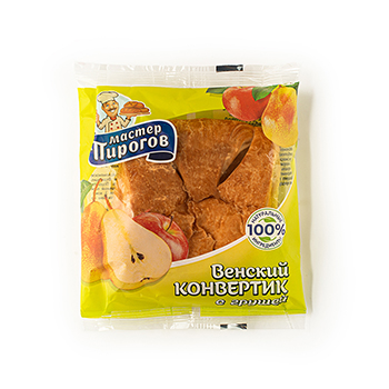 

Слойка Венский конвертик с грушей Мастер Пирогов 70г, Россия