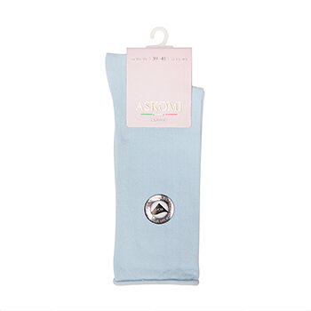 Носки женские ASKOMI Classic АG-7970 цвет голубой р.25 (39-41), Россия