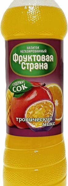 Напиток Фруктовая страна Тропический микс негазированный 1.42л