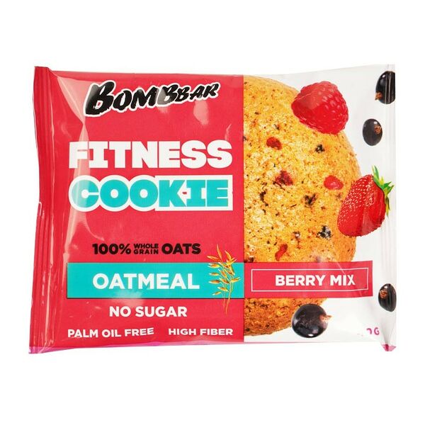 Печенье овсяное BombBar Ягодный микс