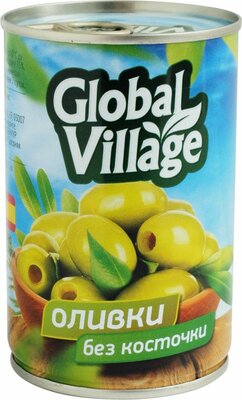 Оливки Global Village без косточки, 300г
