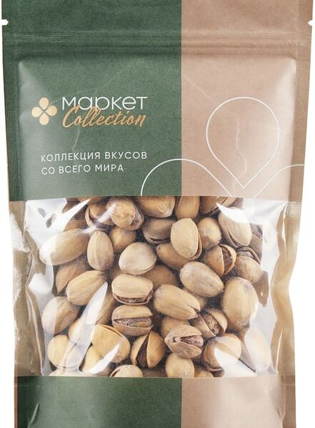 Орехи Маркет Collection Фисташки в скорлупе жареные соленые 120г