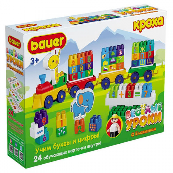 Конструктор Bauer кроха Веселые уроки Цифры и Буквы
