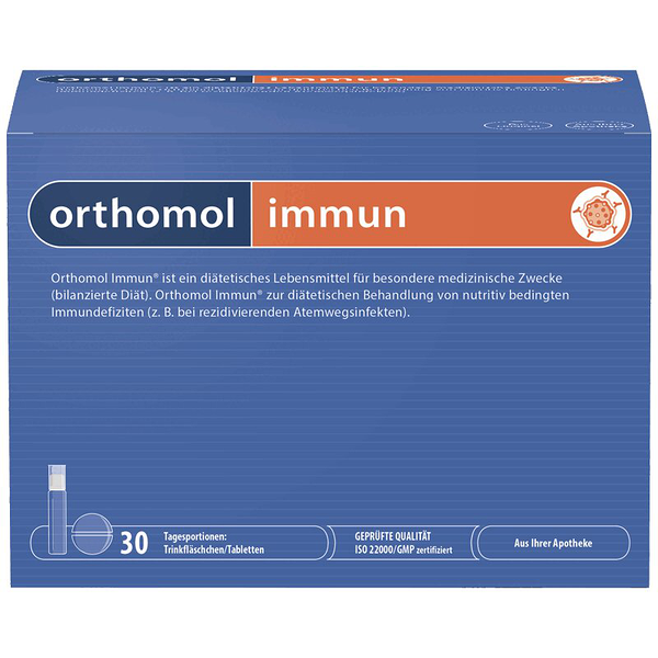 Orthomol immun 30 шт питьевые бутылочки, таблетки