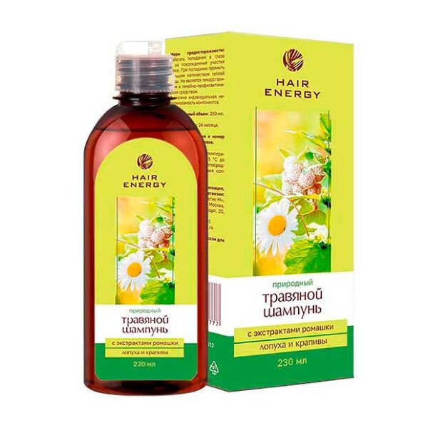 ПРИРОДНЫЙ Шампунь ТРАВЯНОЙ экс.ром/лоп 