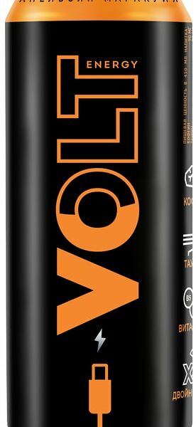 Напиток Volt Energy энергетический Апельсин-Маракуйя 450мл