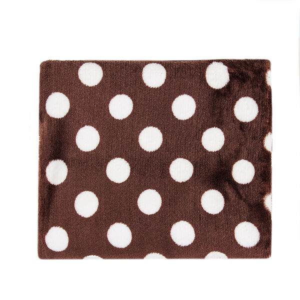 Плед Альв 70х100 см горошек коричневый