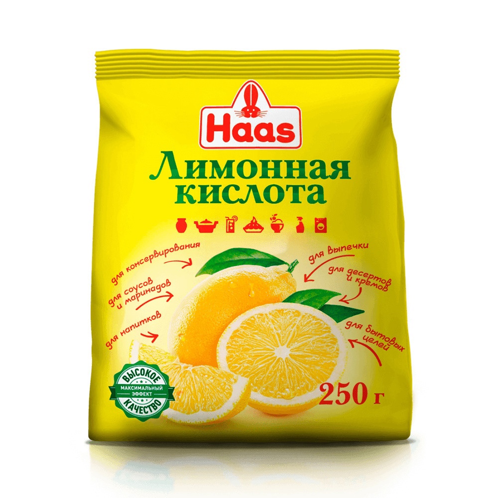 

Лимонная кислота Haas 250 г