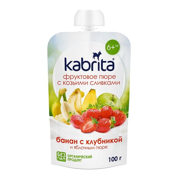 Пюре фруктовое Kabrita с козьими сливками 