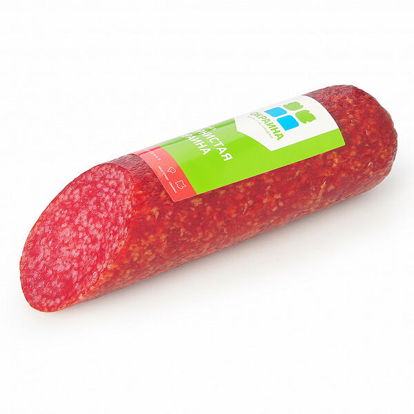 Колбаса сырокопченая Салями Зернистая полусухая ТМ Окраина