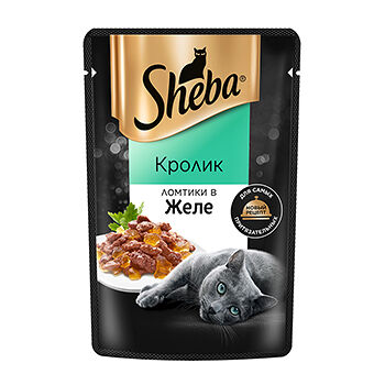 Влажный корм для кошек Sheba® Ломтики в желе с кроликом