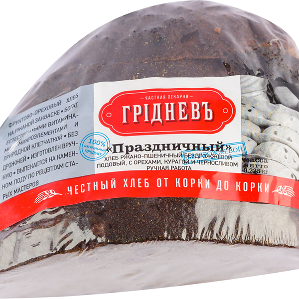 Хлеб ржаной ГРIДНЕВЪ Праздничный