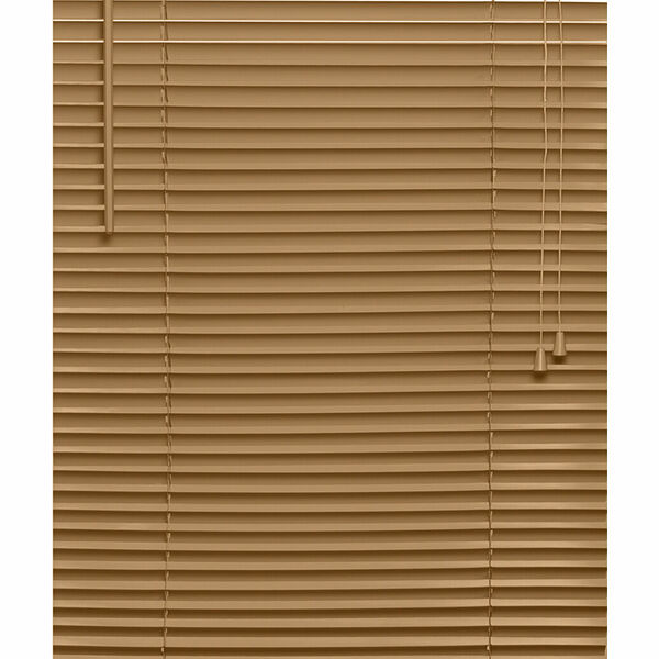 Жалюзи Эскар, горизонтальные, алюминиевые, кассетные, бежевые, 60x160 см