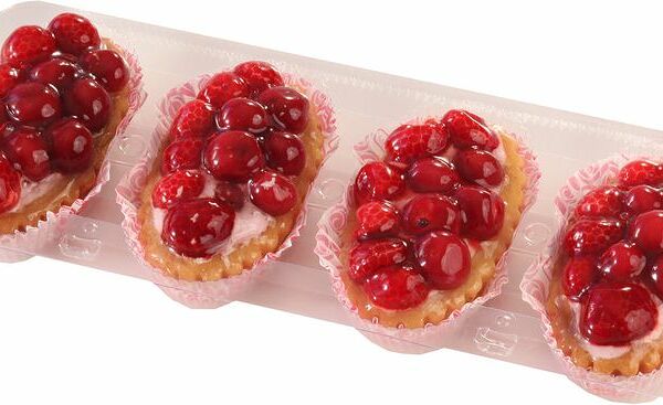 Пирожное Невские Берега Песочно-ягодное с вишней, 380г