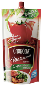 Кетчуп Слобода Шашлычный с ароматной зеленью в Магнит со скидкой –13%