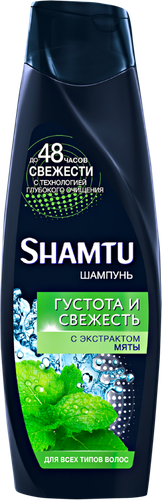 

Шампунь Shamtu Густота и свежесть с экстрактом мяты 360 мл
