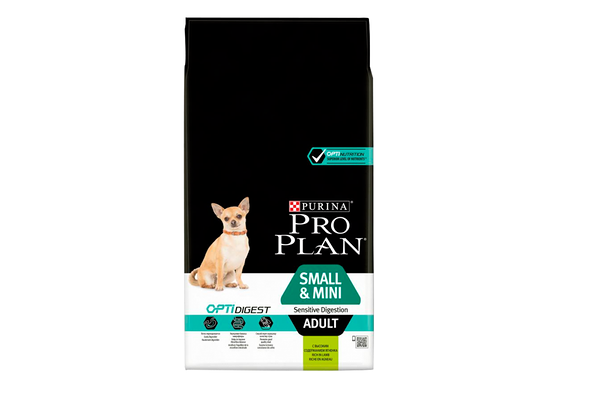 Корм для собак мелких и карликовых пород с чувствительным пищеварением Purina Pro Plan с ягнёнком