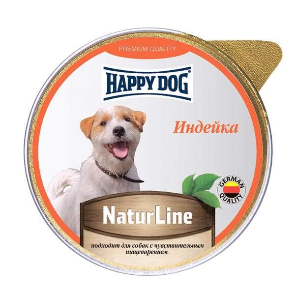 Happy Dog NaturLine консервы для собак (паштет) Индейка