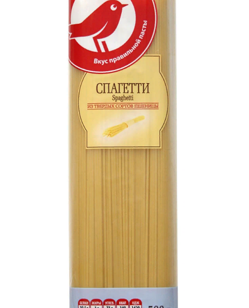 Спагетти АШАН Красная птица из твердых сортов пшеницы