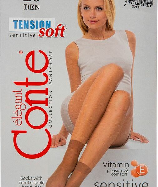 Носки женские Conte Tension soft цвет: natural/ телесный, размер 23-25, 20 den