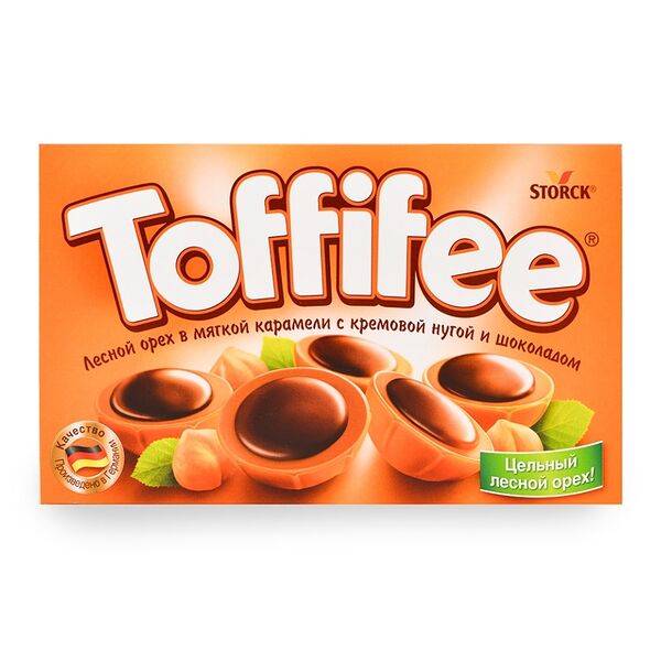 Набор конфет Toffifee Лесной орех в мягкой карамели с кремовой нугой и шоколадом 125г
