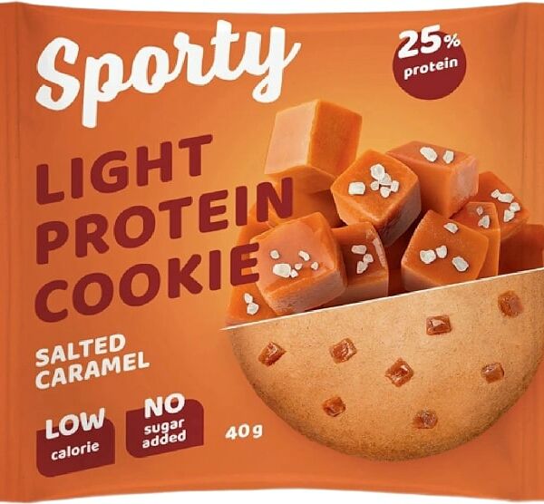 Печенье Sporty Соленая карамель обогащенное белком 40г