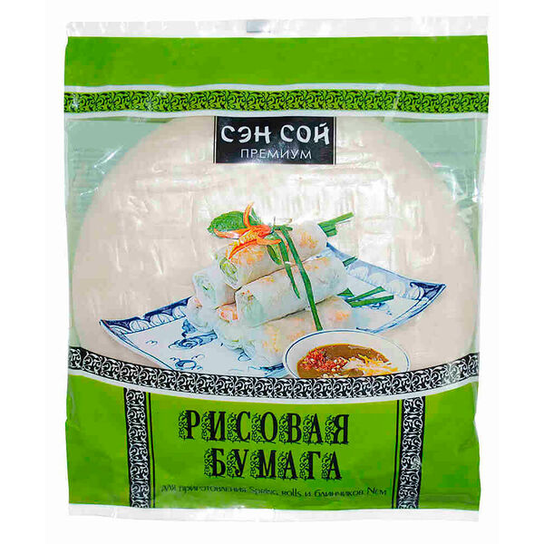 Рисовая бумага Sen Soy премиум 100г для спринг ролл и блинчиков
