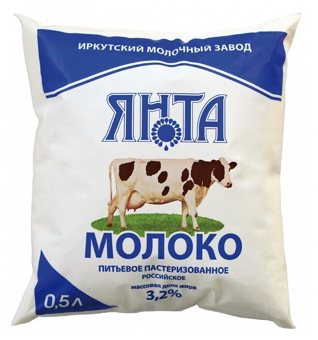 

Молоко Янта пастеризованное 3.2% 500 мл