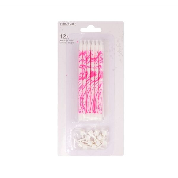 Свечи для торта Riethmuller Marbled 12 см набор 12 шт Китай