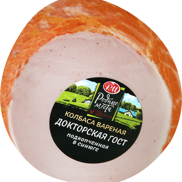 Колбаса РМ Докторская вареная категория А ГОСТ вес до 400г