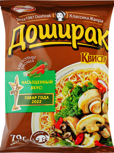 Лапша Доширак Квисти со вкусом грибов